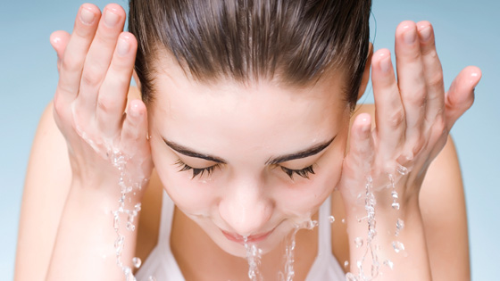 Woman Washing Face Woman Washing Face